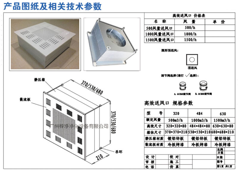 500、1000、1500新型高效送風(fēng)口規(guī)格尺寸