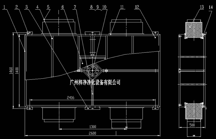 Ⅲ級手術(shù)室送風天花方案設計圖CAD制作